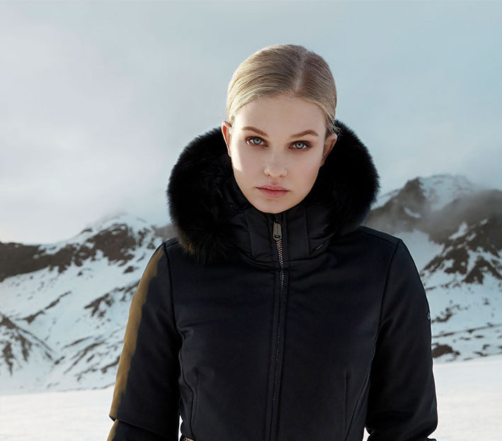 Ski jacket womens with fur hood on sale