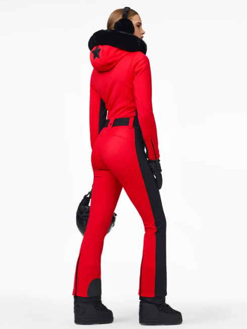 Red one best sale piece ski suit