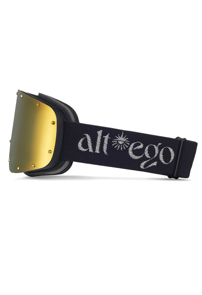 Alt*ego Hollywood Ski Goggle in Vintage Gold