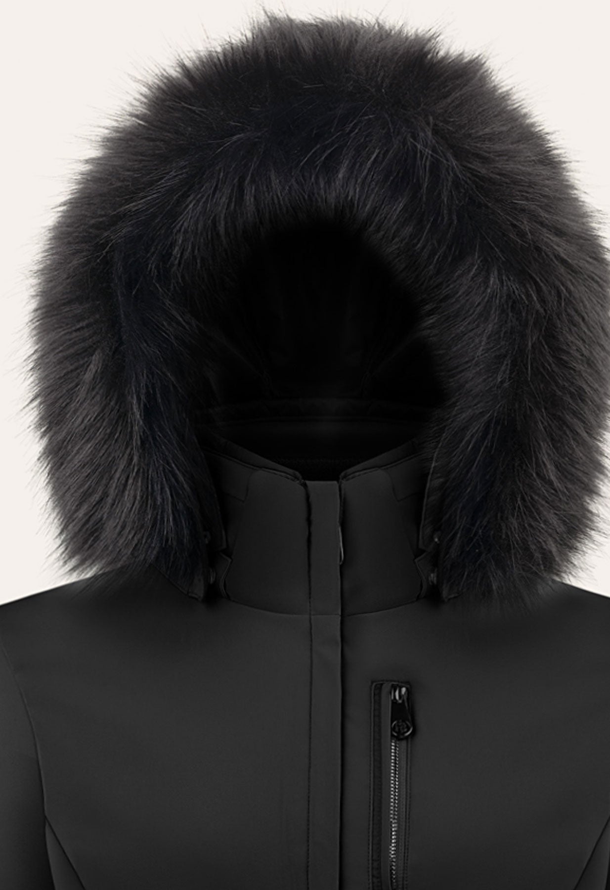 Poivre Blanc 0802 Stretch Ski Jacket in Black