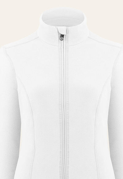 Poivre Blanc Micro Fleece Jacket in White