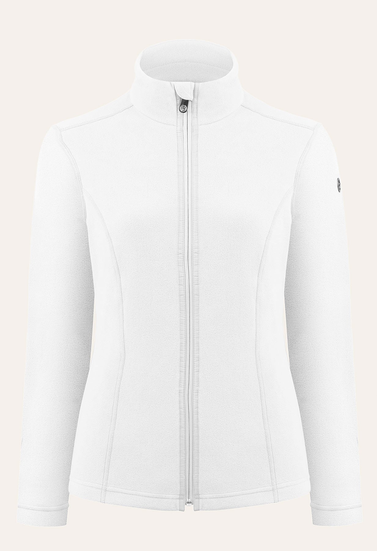 Poivre Blanc Micro Fleece Jacket in White