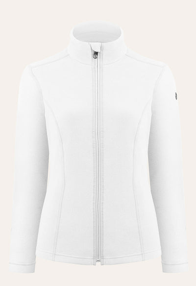 Poivre Blanc Micro Fleece Jacket in White