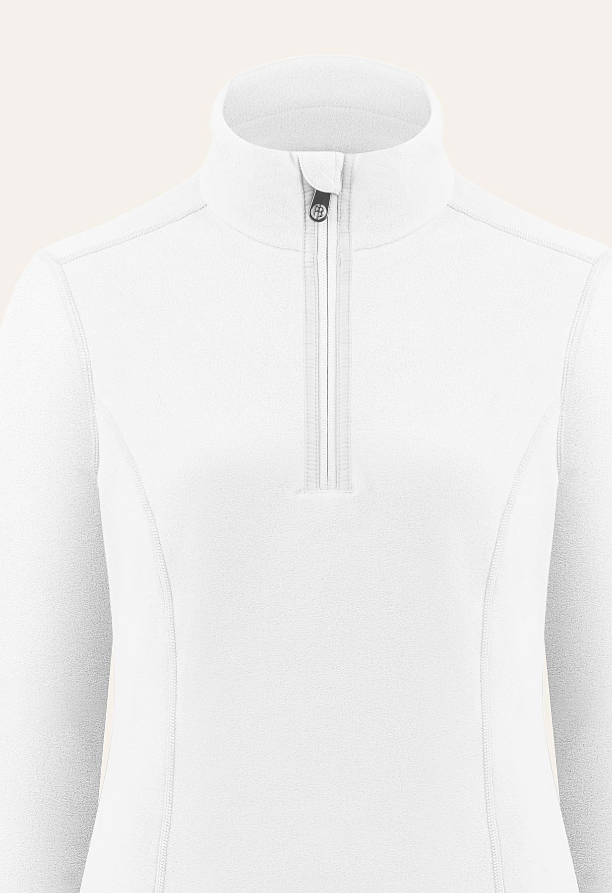 Poivre Blanc Micro Fleece Sweater in White