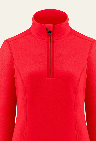 Poivre Blanc Micro Fleece Sweater in Red