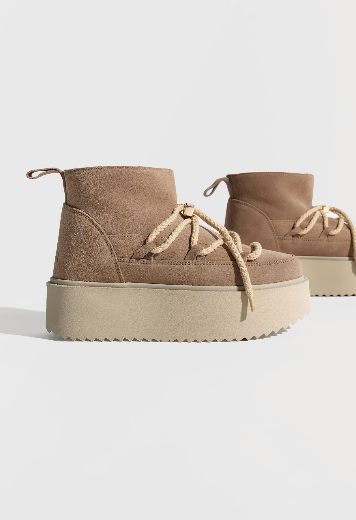 Inuikii Classic Low Platform Winter Boot in Beige