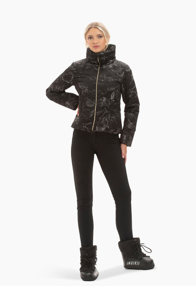 Sportalm Black Jacquard Ski Jacket 1820546410