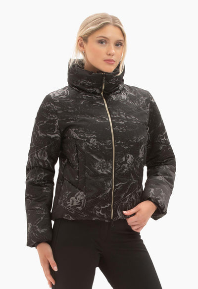 Sportalm Black Jacquard Ski Jacket 1820546410