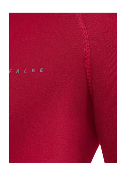 Falke Zip Tight Fit Red Ski Base Layer