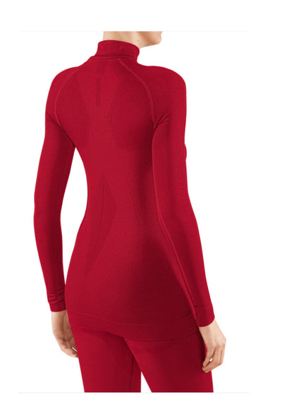 Falke Zip Tight Fit Red Ski Base Layer