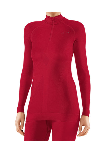 Falke Zip Tight Fit Red Ski Base Layer