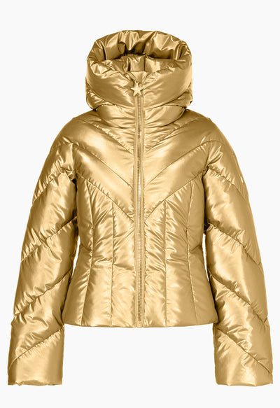 Goldbergh Elodie Down Ski Jacket in Gold