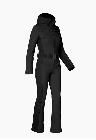 Goldbergh Angele One Piece Ski Suit in Black with Hood