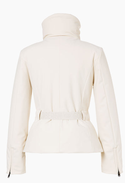 Goldbergh Elegante Belted Ski Jacket in Champagne