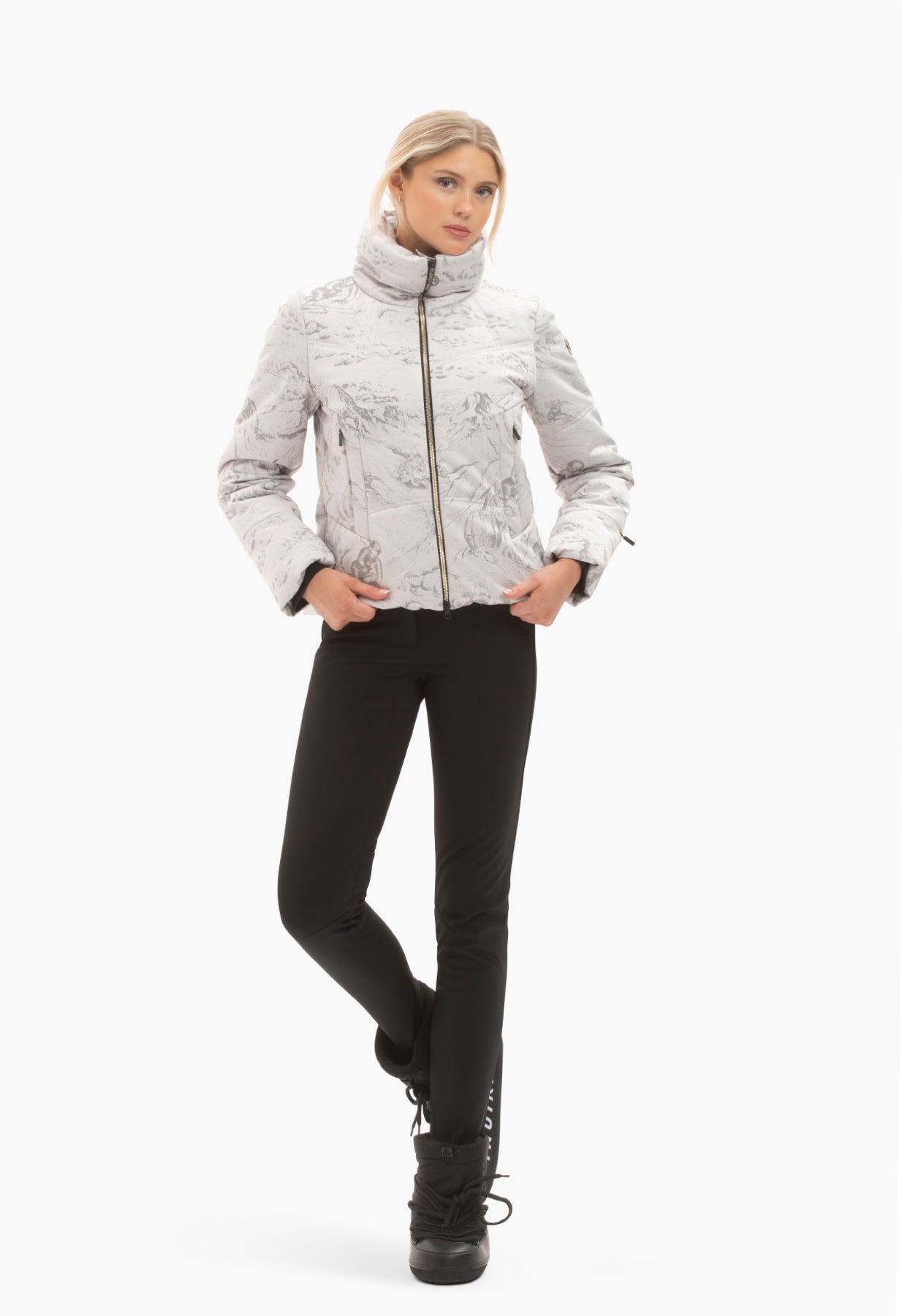 Sportalm Silver Grey Ski Jacket 1820546410