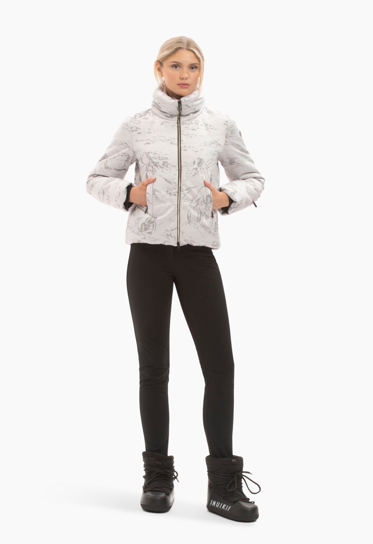 Sportalm Silver Grey Ski Jacket 1820546410