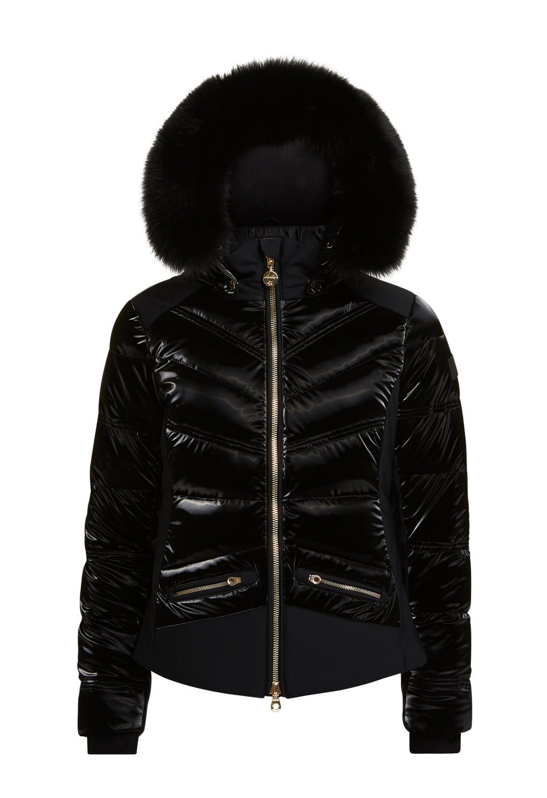 Ski coat with fur hood online