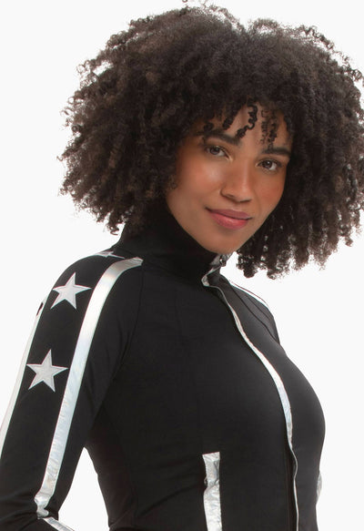 High Society Leonie Base Layer in Black and Silver