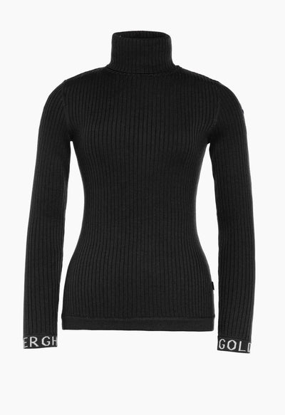 Goldbergh Mira Polo Neck Jumper in Black