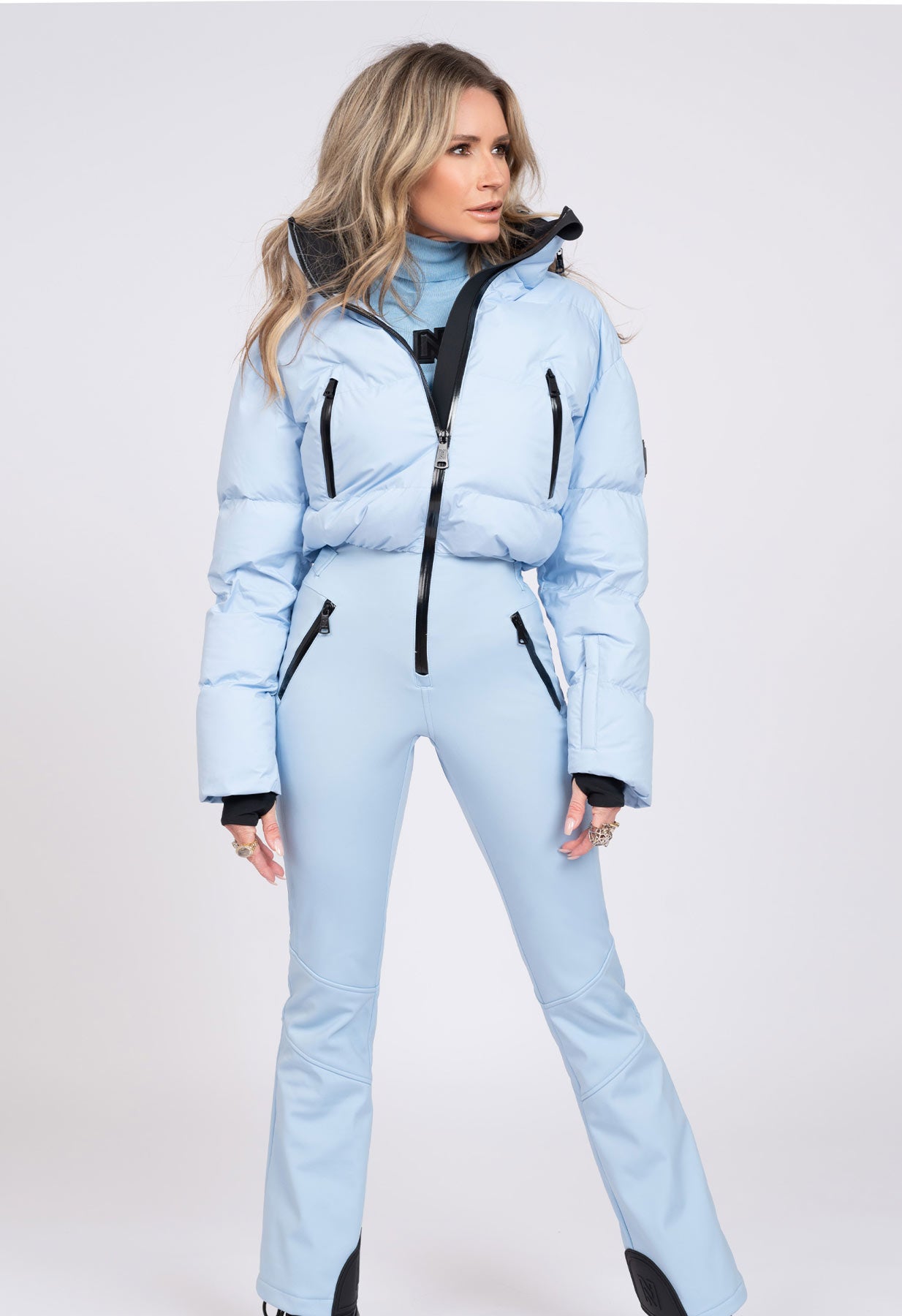 Nikkie Gemma Ski Suit in Powder Blue