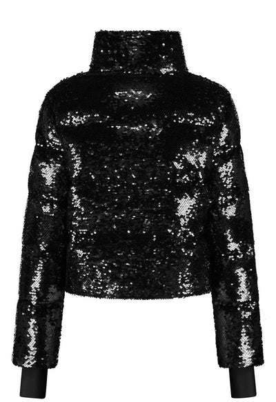 Nikkie Gstaad Black Sequin Ski Jacket