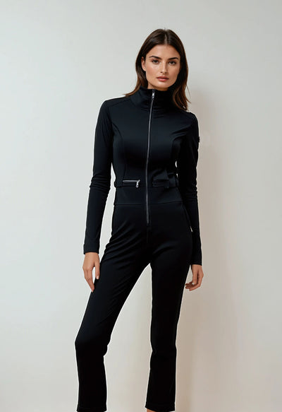 Poivre Blanc Softshell Ski Suit in Black 1130