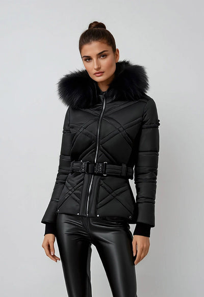 Nikkie GIZA PU Ski Pants in Black