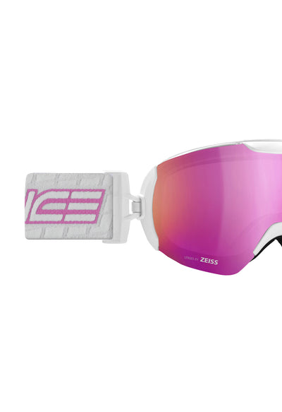 Salice 604 White and Fuschia Pink Ski Goggles