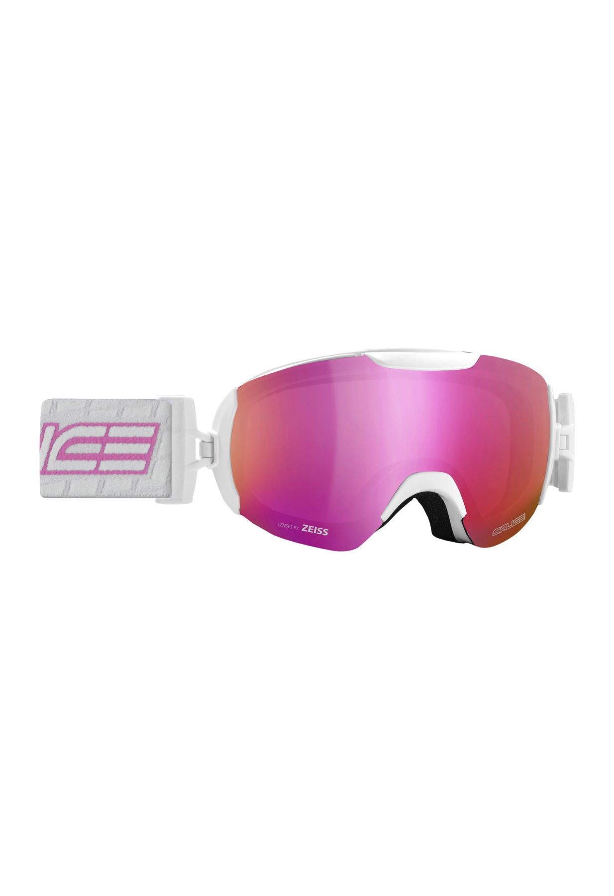 Salice 604 White and Fuschia Pink Ski Goggles