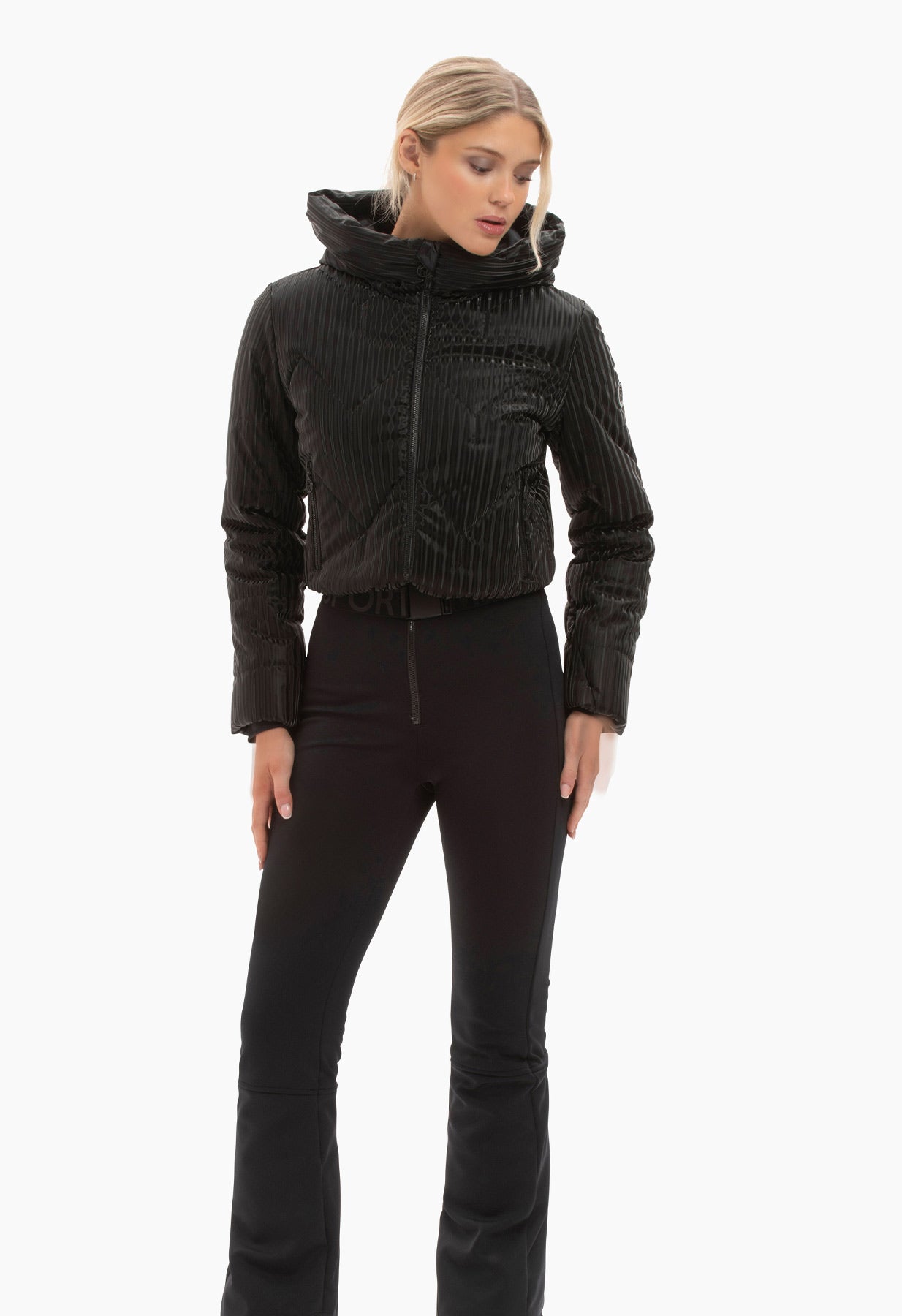 Sportalm Black Ski Suit with Hood 1829007120