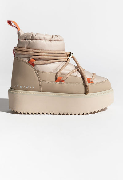 Inuikii Tech Platform Winter Boot in Beige