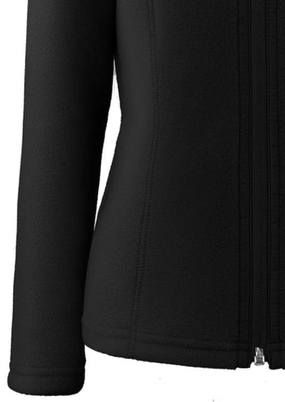 Poivre Blanc Micro Fleece Jacket in Black