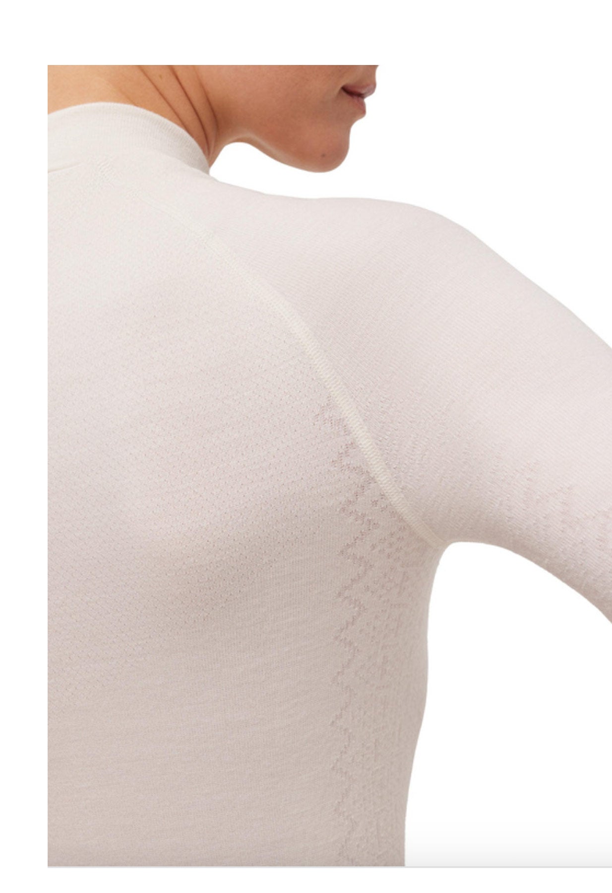 Falke Long Sleeved Comfort Fit Off White Ski Base Layer